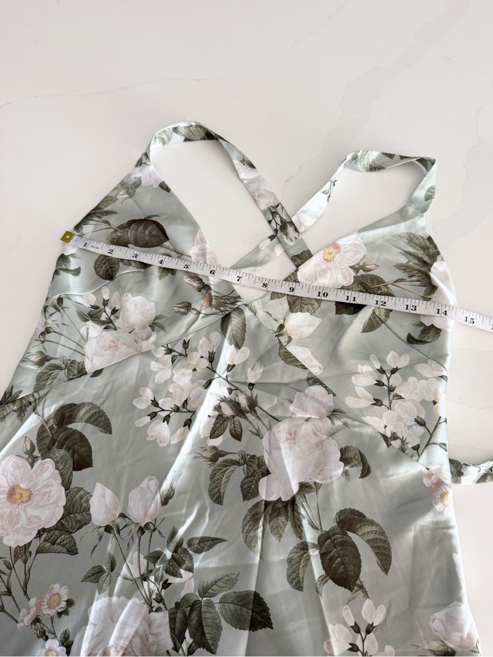 Show Me Your MuMu Anderson Satin Maxi Dress in Secret Garden Sz S $178 NEW - Picture 8 of 9